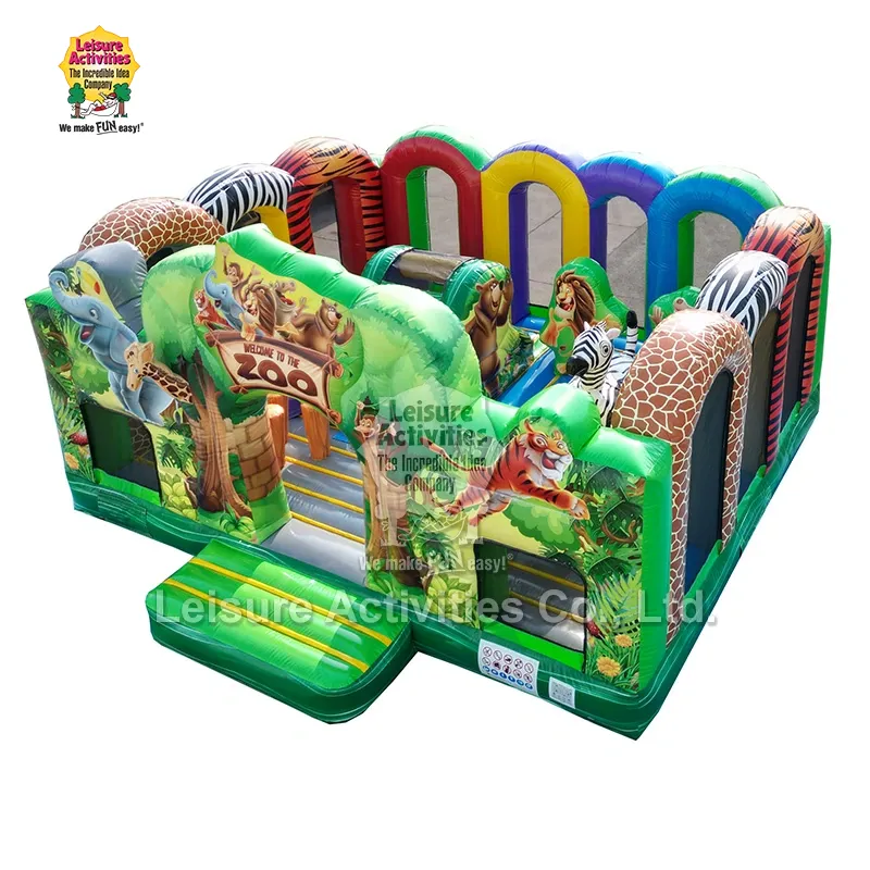 Zoo Multiplay Bouncy Castle விளையாட்டு மைதானத்திற்குச் செல்லவும்