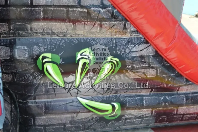 Small Inflatable Multiplay Bouncy Castles Haunted With Slide