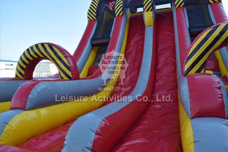 Inflatable Xtreme Fun Run Double Lane Slide